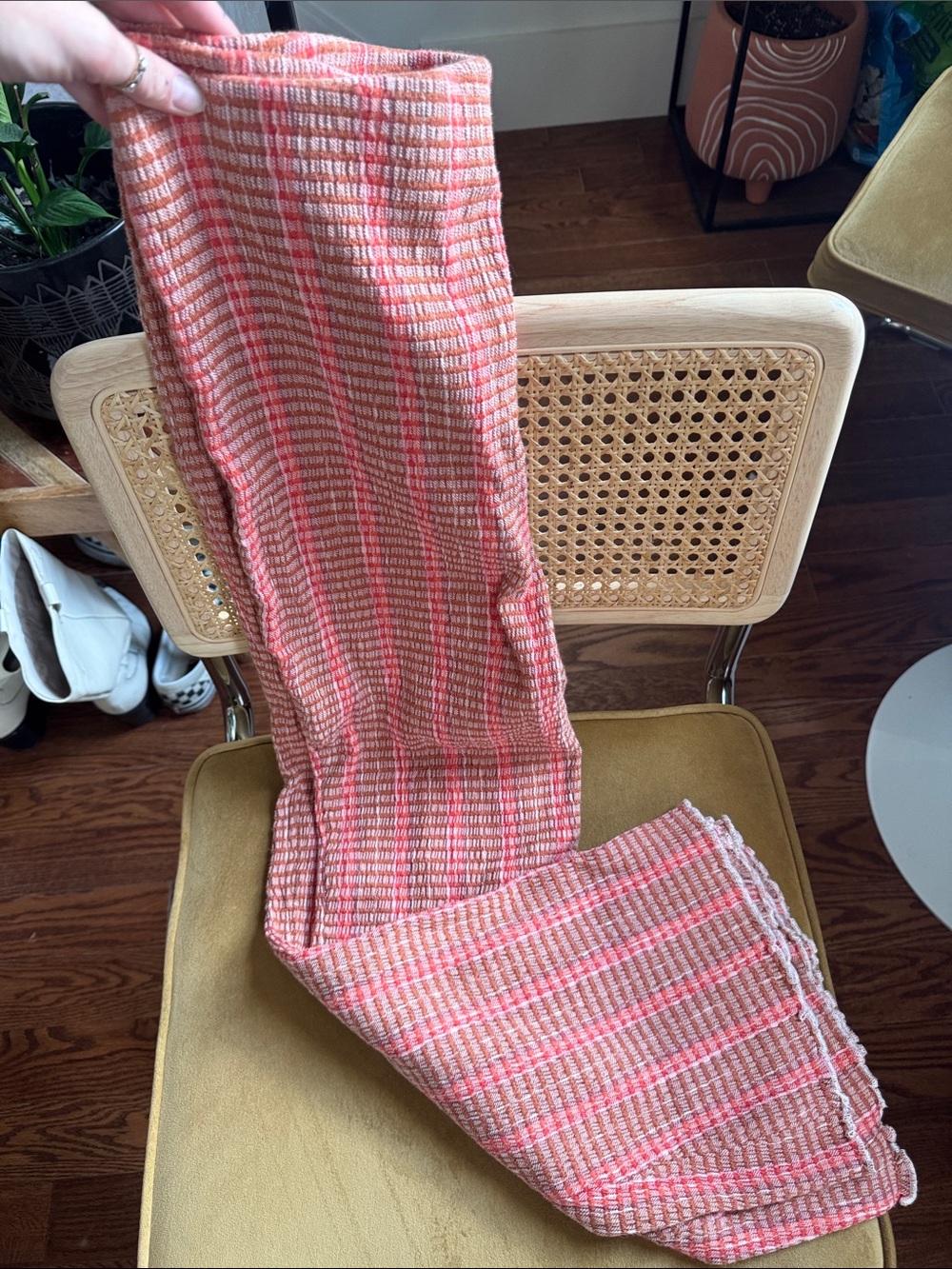 Free People Pink Textured Stretch Pants/ NW